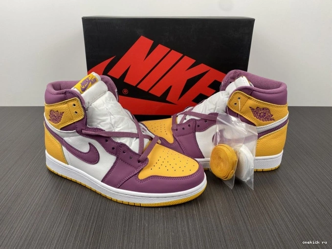 Rep Onekick Jordan 1 High OG Air 555088-706 Brotherhood 0713